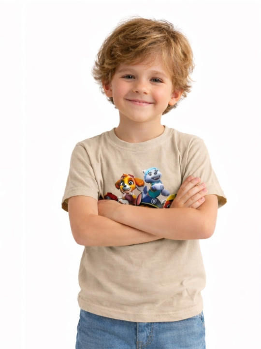 Футболка для мальчиков WEERIT Kids Print 100% хлопок 3–7 лет принт