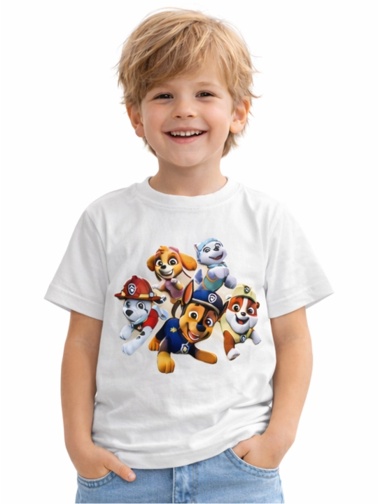 Футболка для мальчиков WEERIT Kids Print 100% хлопок 3–7 лет принт