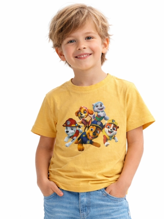 Футболка для мальчиков WEERIT Kids Print 100% хлопок 3–7 лет принт