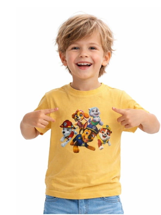 Футболка для мальчиков WEERIT Kids Print 100% хлопок 3–7 лет принт
