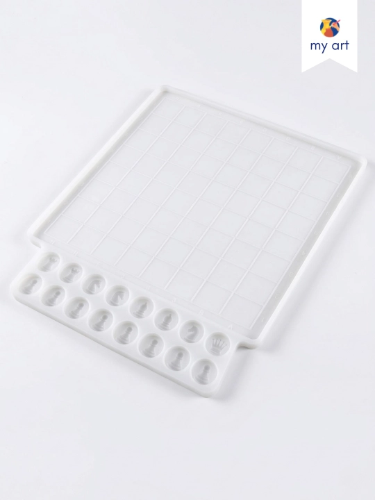 Stol o'yinlari silikon qoliplari, domino qolipi, shaxmat, shashka, shaxmat figuralari