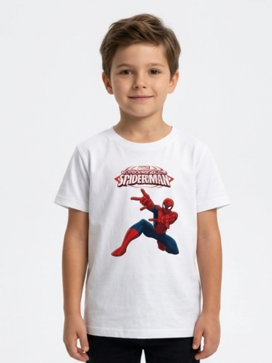 Футболка для мальчиков WEERIT Hero принт, 100% хлопок, 3–6 лет