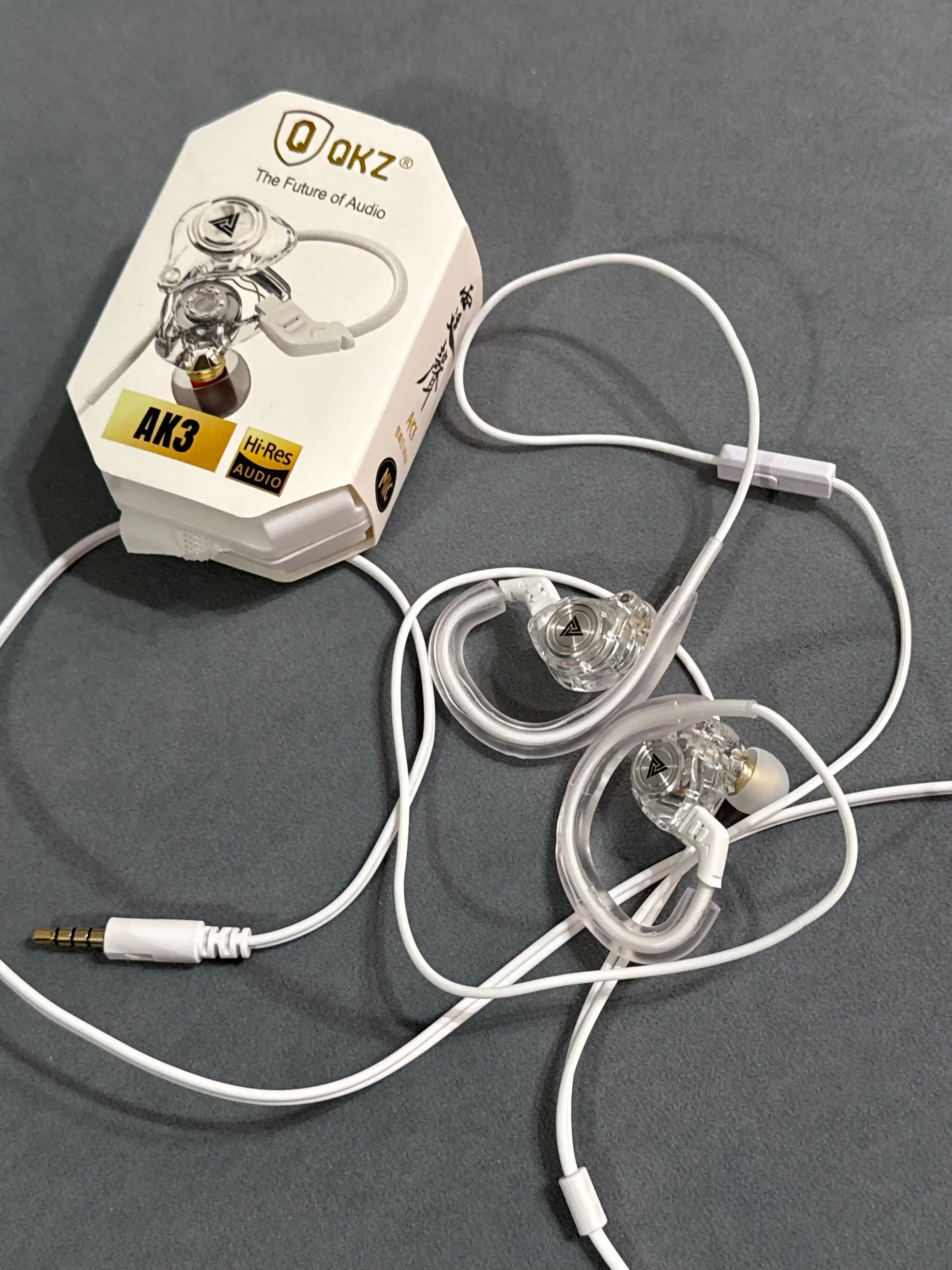 IEM simli minigarnituralar, musiqiy minigarnituralar, QKZ AK3 3.5 mm