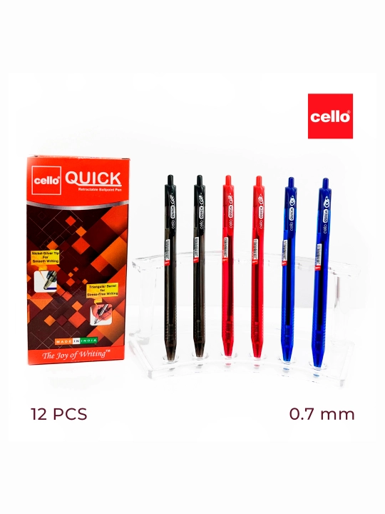 Ruchkalar Quick 0.7 mm, ko‘k, 5 donadan - 