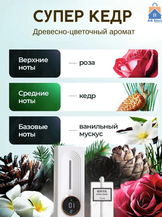 Avtomatik havo yangilagich va aromadiffuzor uchun 75 ml almashtiriladigan flakon