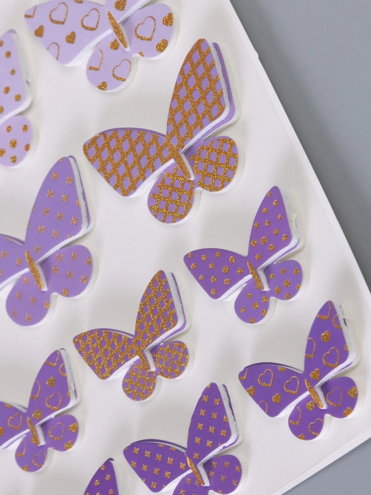 Interyer 3D/5D Kapalak stiker uy dekor hajmli yaltiroq
