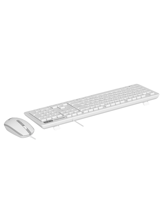 Клавиатура и мышь, AVTECH PRO C305, черны/белый, для офиса