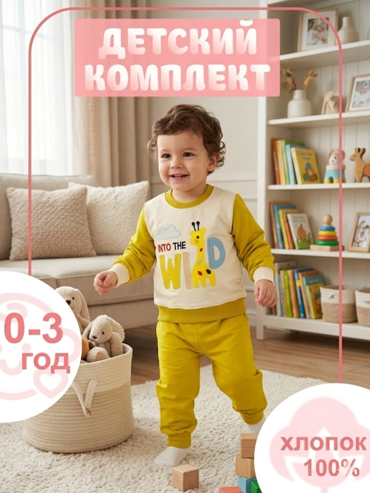 Хлопковая одежда — для детей, от 0 до 3 лет
