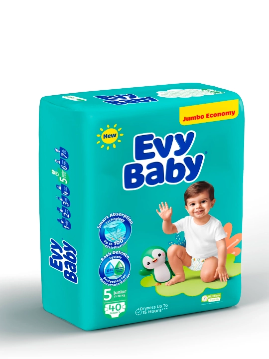 EVY BABY BDPR JNR JUMBO 40*4 EXP26 No5 bolalar tagliklari - 
