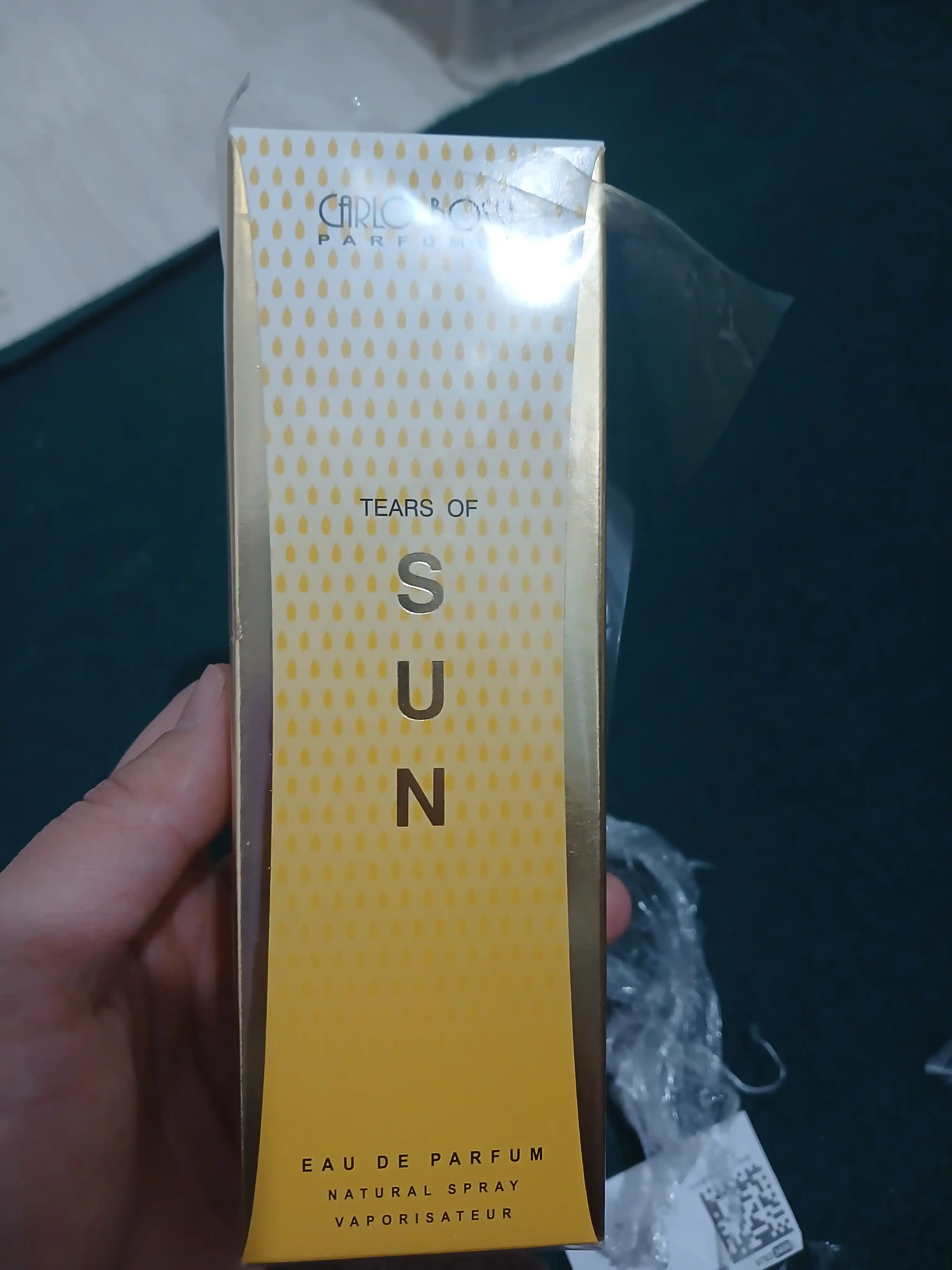 Parfyumlangan suv Tears of SUN Carlo Bossi, 100 ml