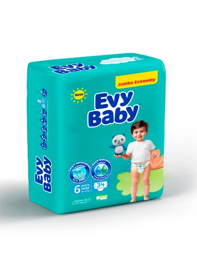 Детские подгузники EVY BABY BDPR XL JUMBO 34*4 EXP26 №6 — EVYBABY-ЕКТНЬ