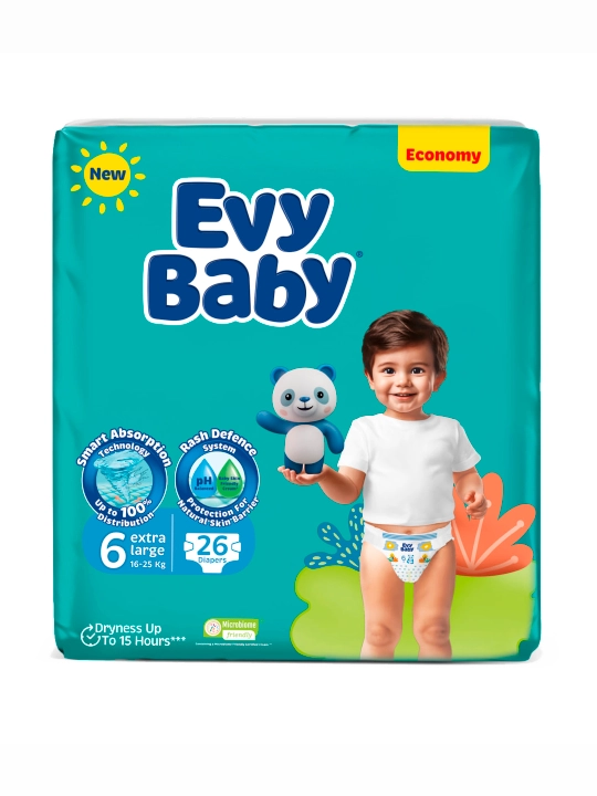EVY BABY BDPR XL TWIN 26*4 EXP26 No6 bolalar tagliklari - 