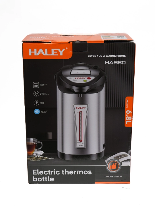 Термопот HALEY HA680, электрический чайник-термос, электрический водонагреватель, 6.8 л