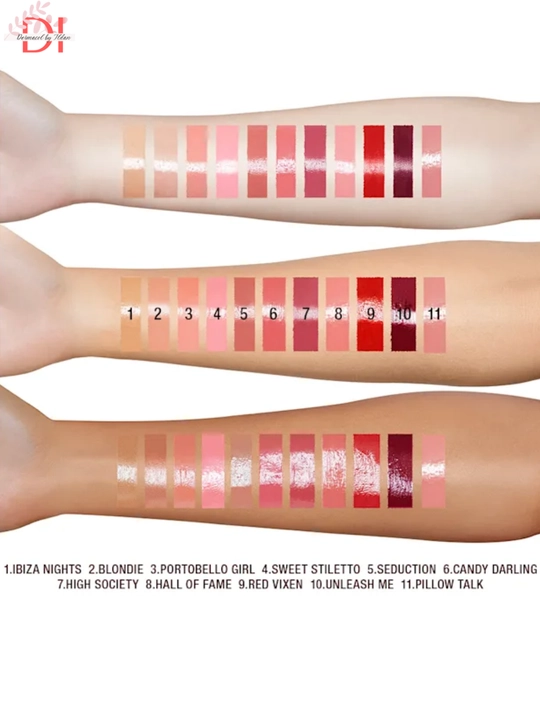 Lab uchun Charlotte Tilbury Lip Lustre Pillow Talk gloss yorqin va namlovchi effekt