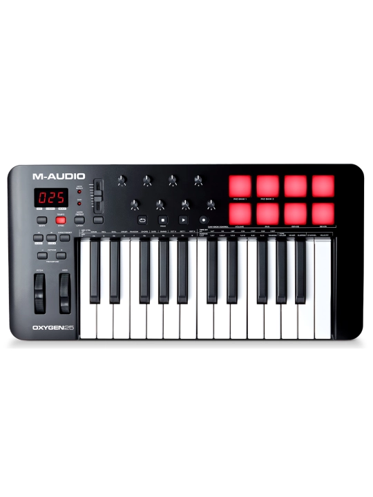 MIDI-клавиатура M-Audio Oxygen 25 MKV, 25 клавиш, USB/MIDI контроллер