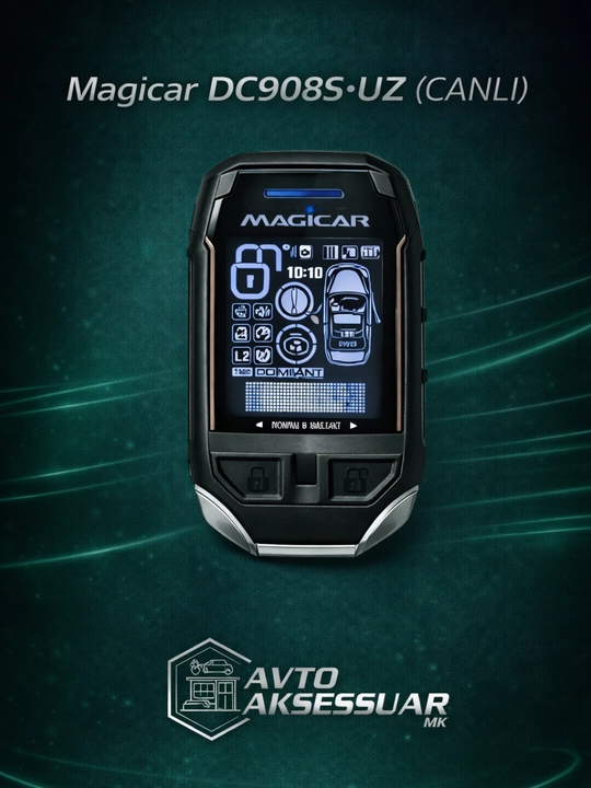 Автосигнализация, DC908S•UZ (CANLI) Magicar, GPS JPS, 12V - 