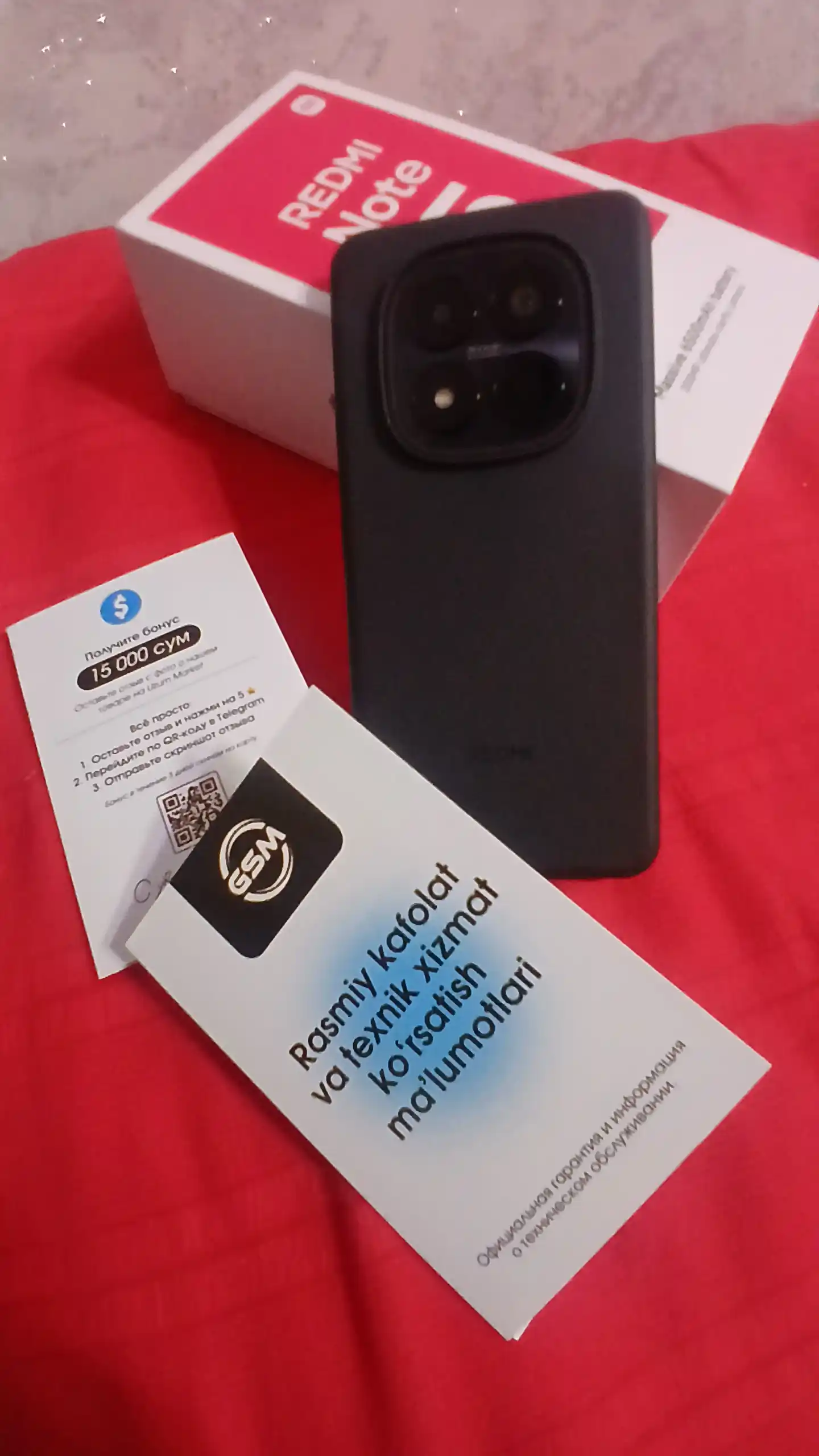 Redmi Note 15 Pro smartfon 120Hz AMOLED, 200MP kamera, 5000 mAh tez zaryad