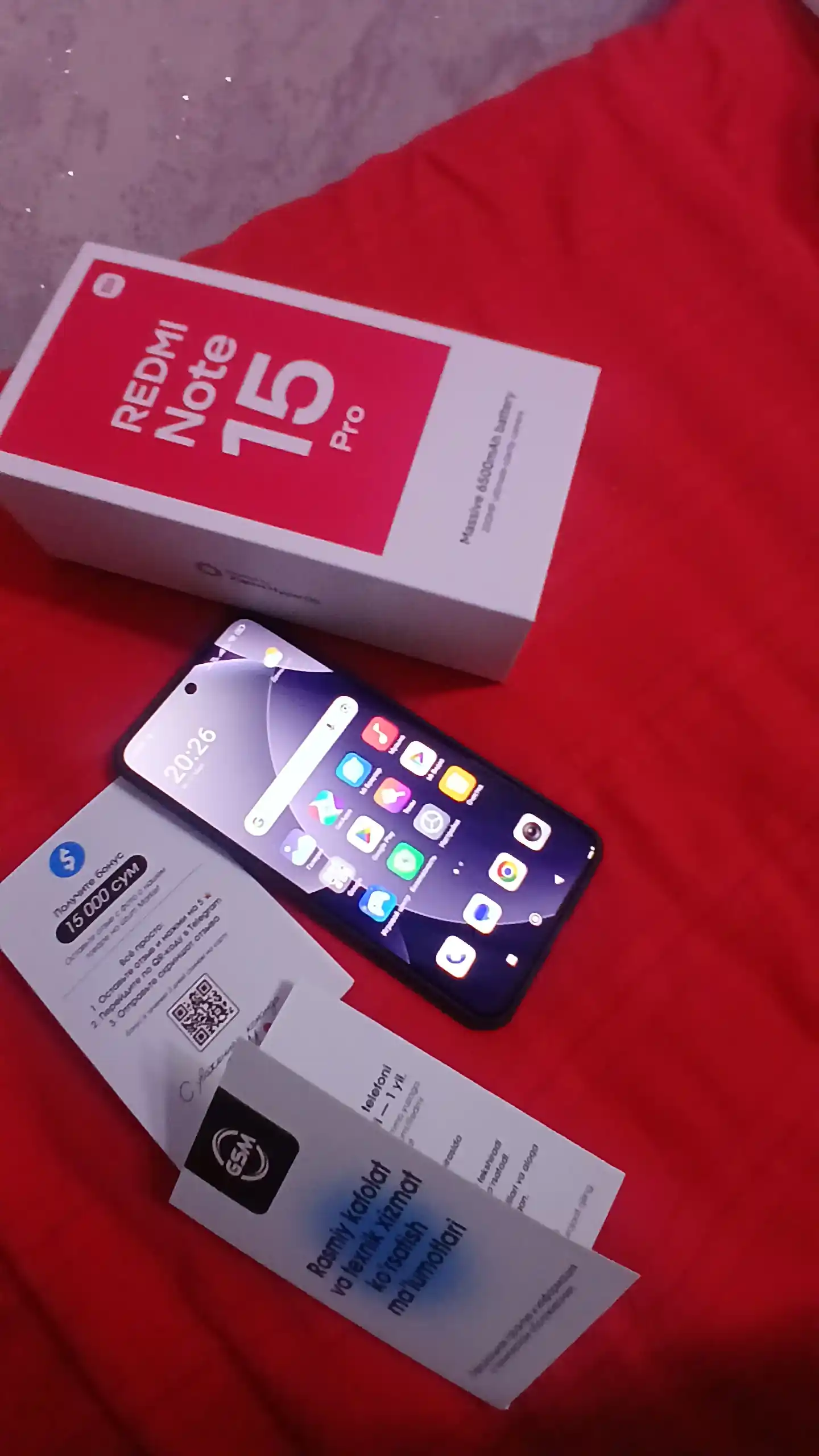 Смартфон Xiaomi Redmi Note 15 Pro+ 5G, 200MP 6500mAh 100W