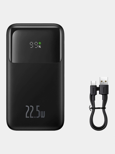 WiWU Essen Power Bank 20000mAh 22.5W tez zaryadlash Type-C USB, samolyot uchun - 