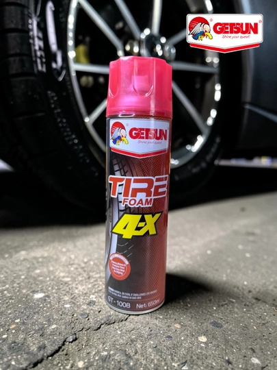 Пена для чистки и полировки шин GETSUN 4X — AUTOSS-TIREFOAM4X