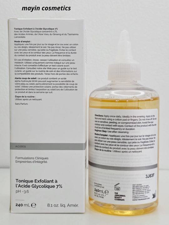 The Ordinary Glycolic Acid 7% Exfoliating Toner — кислотный тонер с AHA, отшелушивание