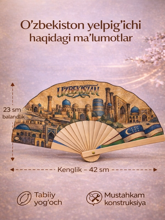 Yoz va bahor uchun ayollar yelpig'ichi