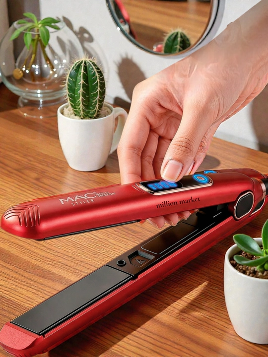 MAC Styler PRO professional soch tekislagich – titan plastinali dazmol-ployka
