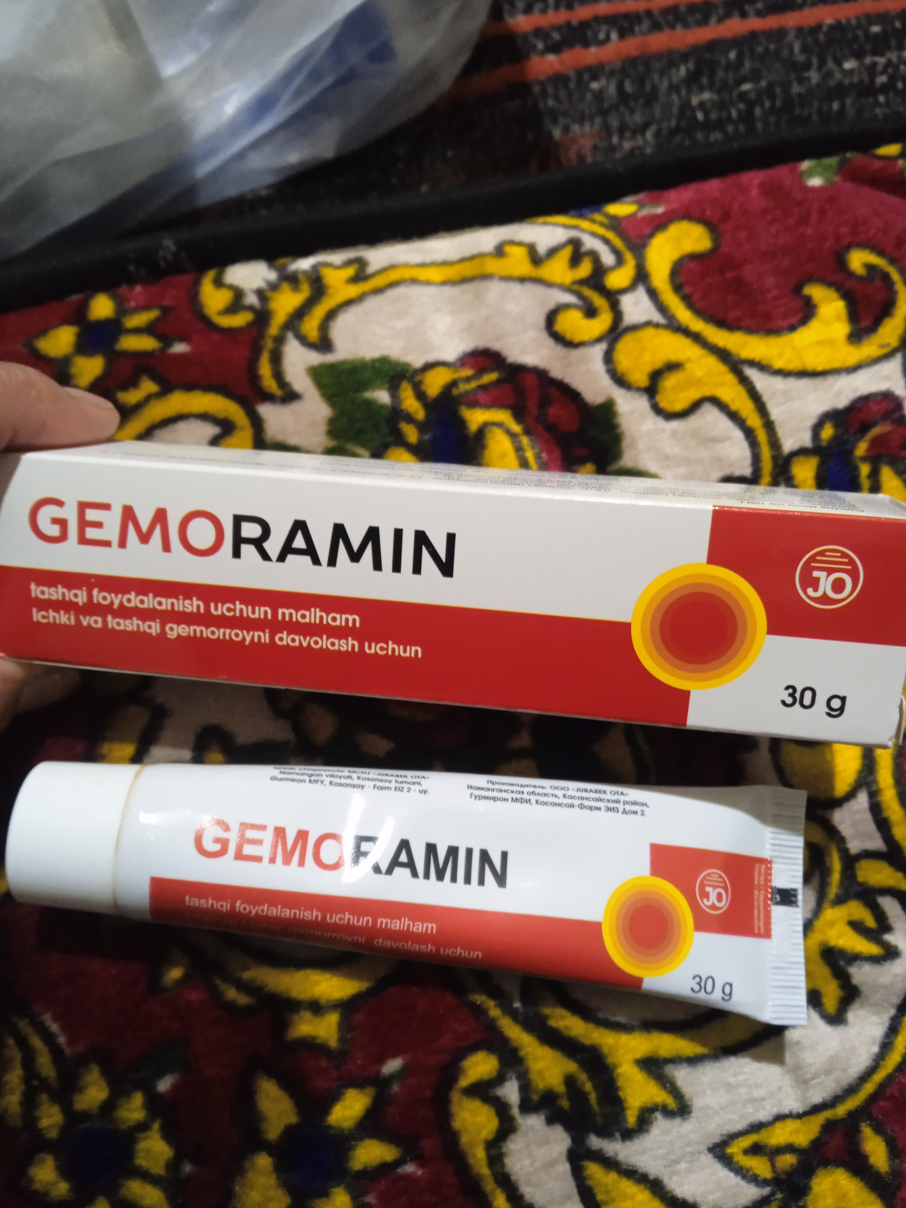 Gemoramin, gemorroy uchun yengil yechim, parvarish 