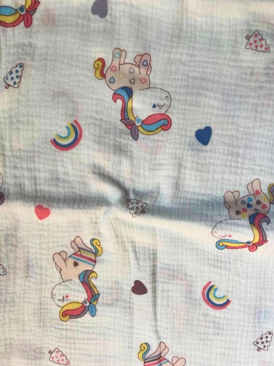 Yangi tug‘ilgan chaqaloqlar uchun yo‘rgaklar, muslin, 80*100 sm