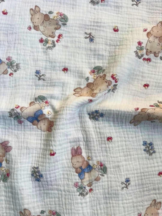 Yangi tug‘ilgan chaqaloqlar uchun yo‘rgaklar, muslin, 80*100 sm
