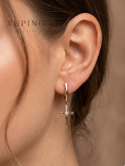Серьги крестики Xuping - 