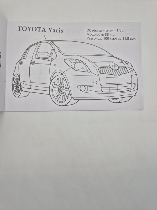 Toyota avtomobillari, Rang berish kitobi
