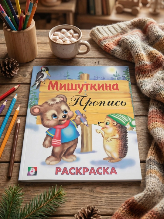 Mishutkina propis «Ayiq va kirpi», Rang berish kitobi