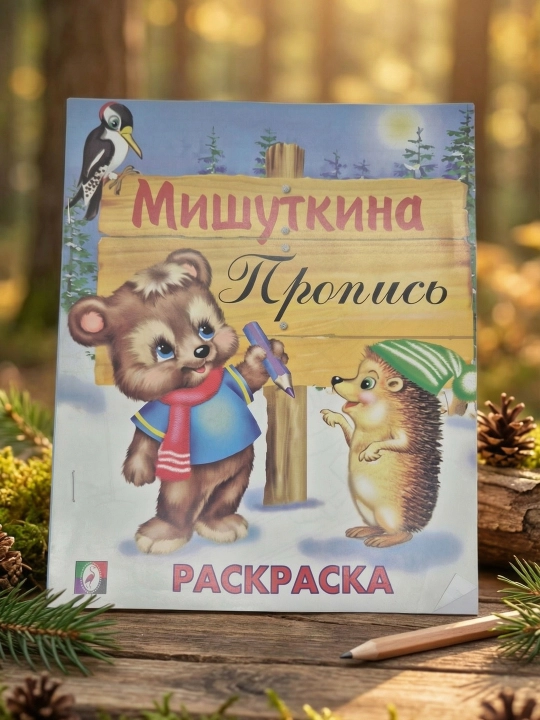 Mishutkina propis «Ayiq va kirpi», Rang berish kitobi