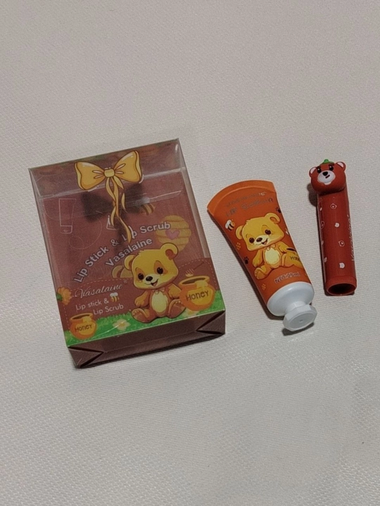 Lab parvarishi to‘plami Vasalaine Lip Stick & Lip Scrub Honey - 