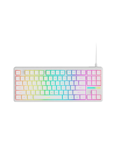 Игровая клавиатура Eweadn V80 RGB, 87 клавиш, TKL 80%, проводная USB — D5PR-EV80WP-БЕЛЫЙ