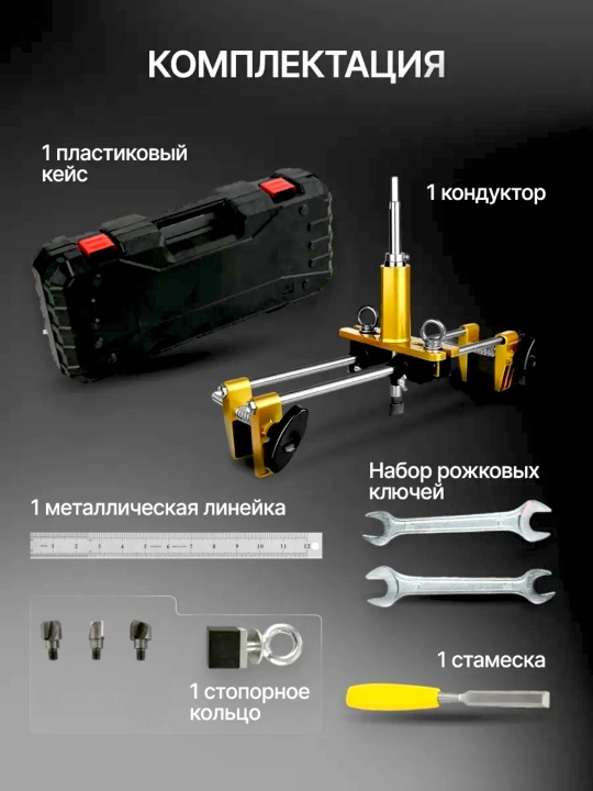 Кондуктор для врезания дверных замков, ручек, личинок