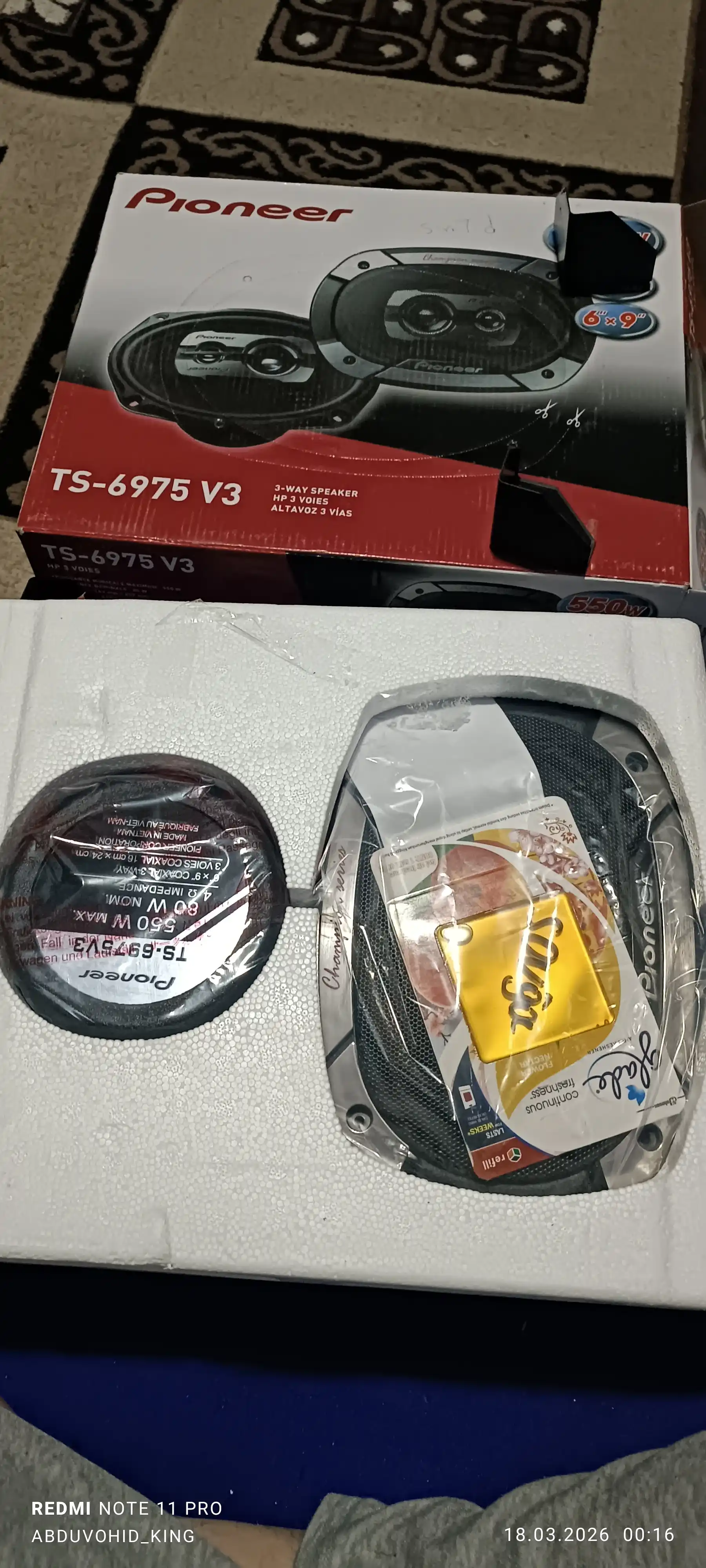 Pioneer Champion V3 Kalonka 550 Wat 2 шт очень мощный и не требует гигантского усилителя