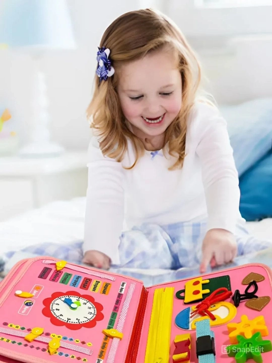 O'quv o'yinchoq kitobi bizibord, Montessori o'quv o'yinchog'i
