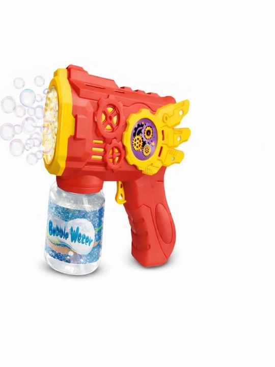 Генератор мыльных пузырей, детский, на батарейках BUBBLE GUN