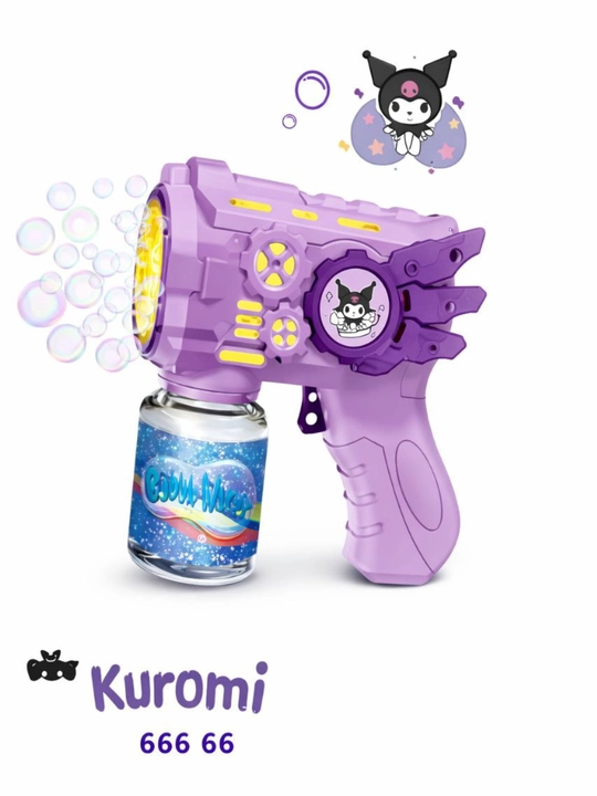 Генератор мыльных пузырей, детский, на батарейках BUBBLE GUN