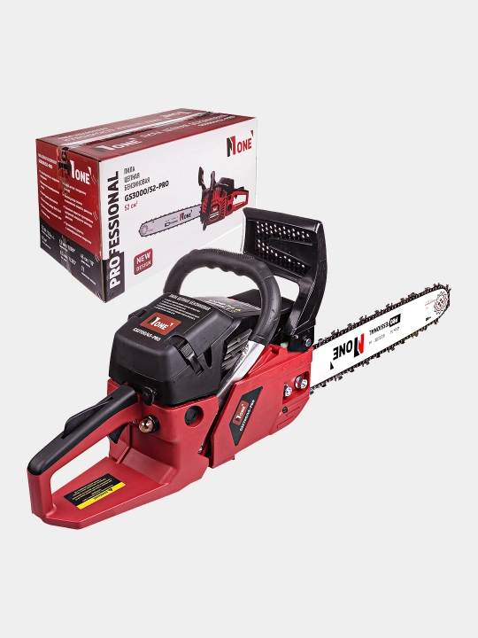 Бензопила Number One GS3000/52-PRO, 3000 Вт, шина 45 см, 3.0 л.с, цепная, бензиновая