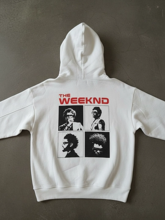 Erkaklar va ayollar uchun the weeknd xudi, mexli, qish va kuzga mo‘ljallangan, 80% paxta - 
