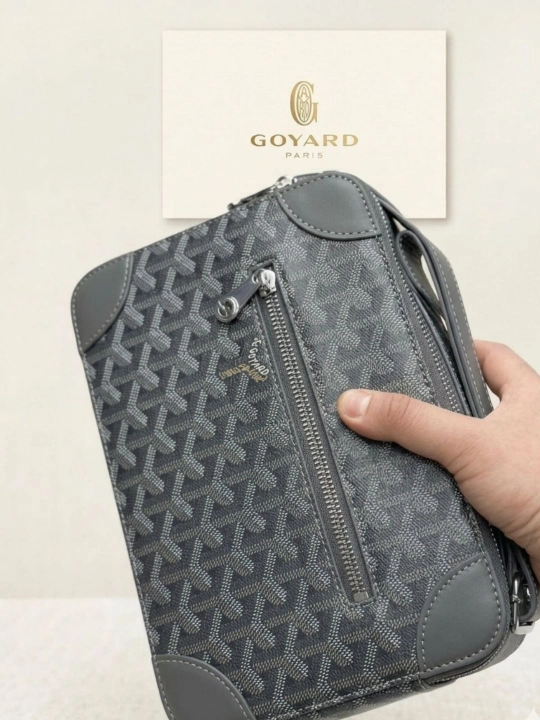 Goyard erkaklar sumkasi, kross bodi, erkaklar uchun barsetka - 