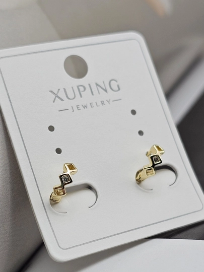 Серьги для девочек и женщин, Xuping — 1001PRT-XUPINGG3-БЕЖЕВ