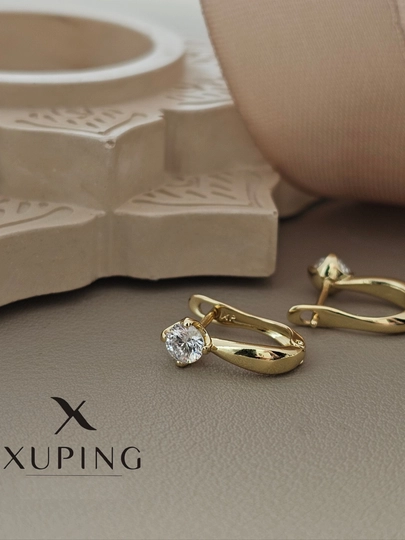Серьги для девочек и женщин, Xuping — 1001PRT-XUPINGG3-ГОРЧИЧ