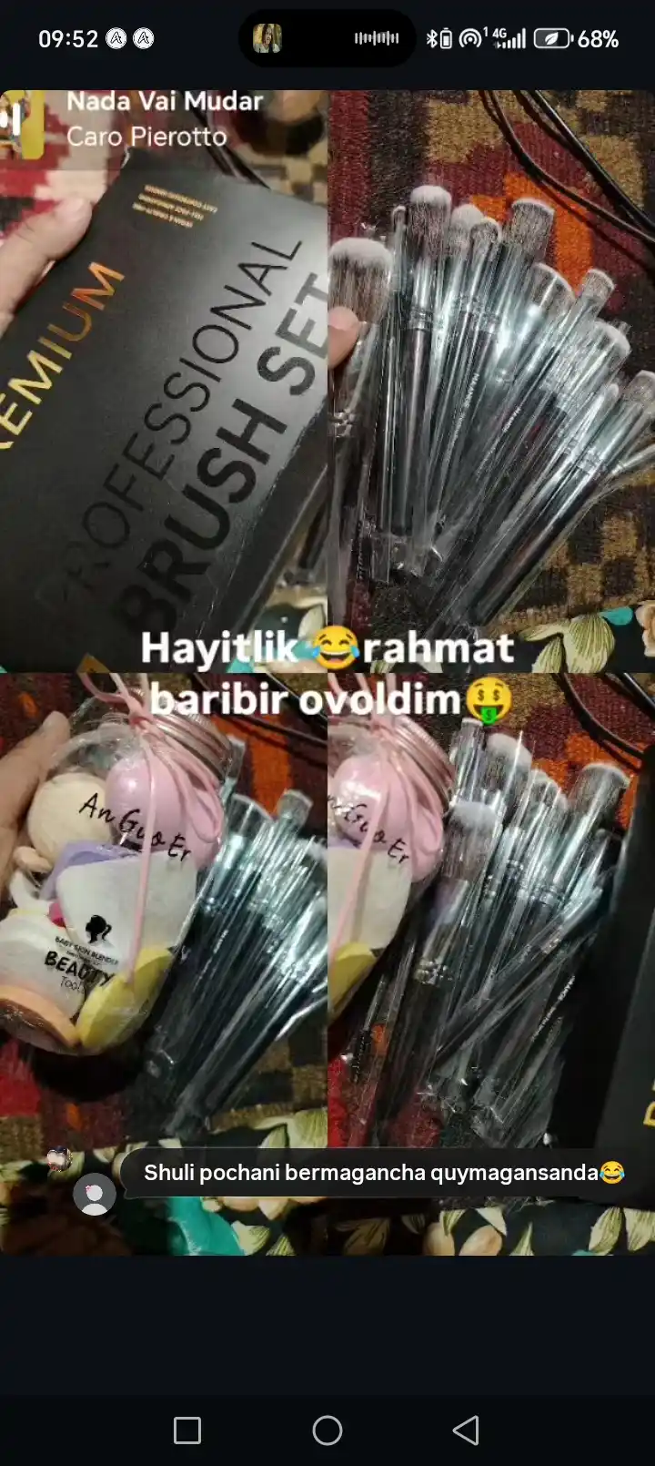 Профессиональный набор косметических спонжей для макияжа, 20 штук в боночке