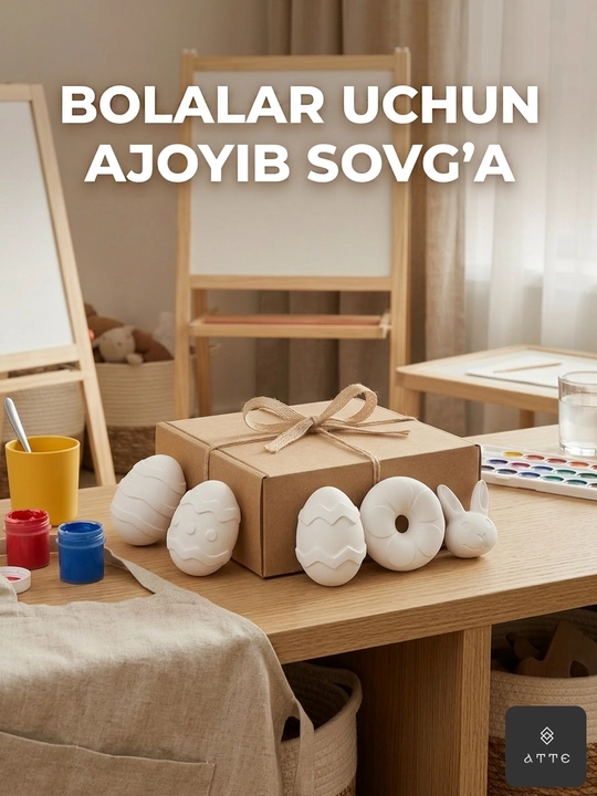 Pasxa gips haykalchalari ijodiy to‘plami, 8 dona