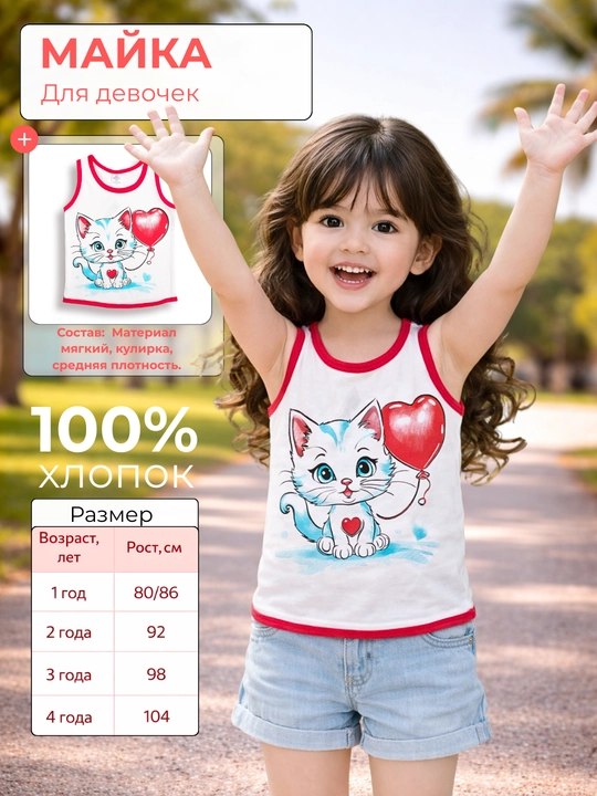 Qizlar uchun mayka - 