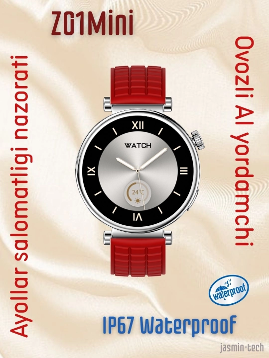 Ayollar AQLLI SOATi (smart watch), AMOLED, simsiz quvvatlash